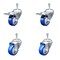 Service Caster 3 Inch Blue Polyurethane Swivel 10mm Stem Caster Total Lock Brake SCC, 2PK SCC-TSTTL20S314-PPUB-BLUE-M1015-2-S2 - alternate 1